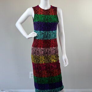 Alice + Olivia Snake Print Bodycon Dress